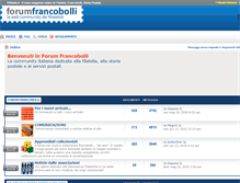 Tablet Screenshot of forumfrancobolli.it